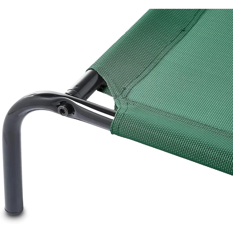 Cama elevada transpirável para Cães, extra-grande (153 x 94 x 23 cm), Cinzenta