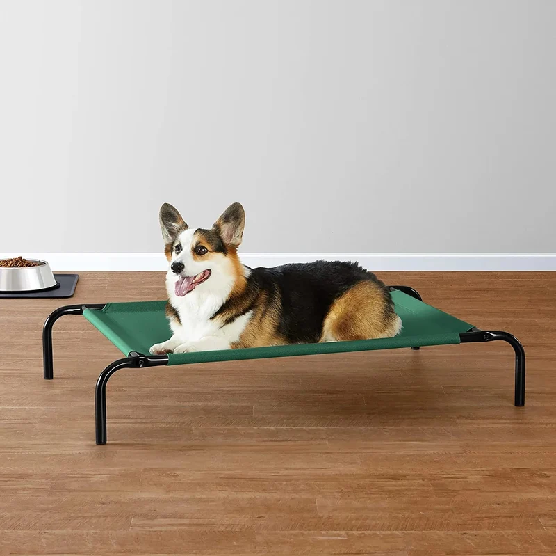 Cama elevada transpirável para Cães, extra-grande (153 x 94 x 23 cm), Cinzenta