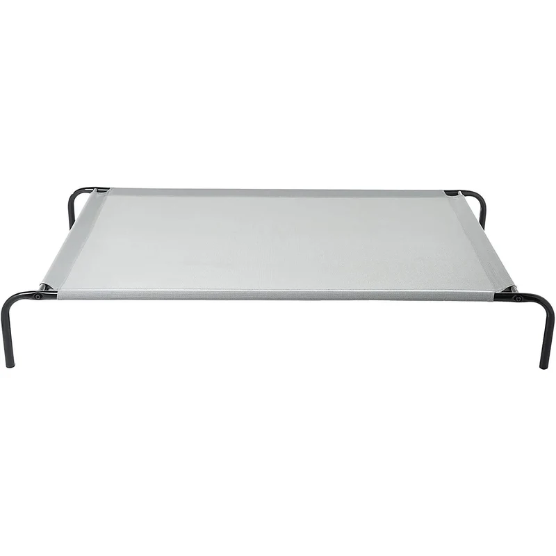 Cama elevada transpirável para Cães, extra-grande (153 x 94 x 23 cm), Cinzenta
