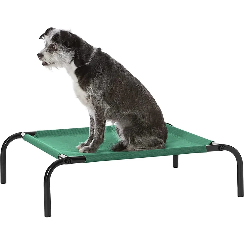 Cama elevada transpirável para Cães, extra-grande (153 x 94 x 23 cm), Cinzenta