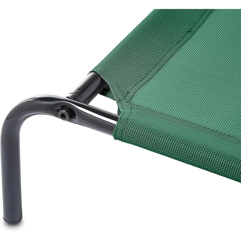 Cama elevada transpirável para Cães, extra-grande (153 x 94 x 23 cm), Cinzenta