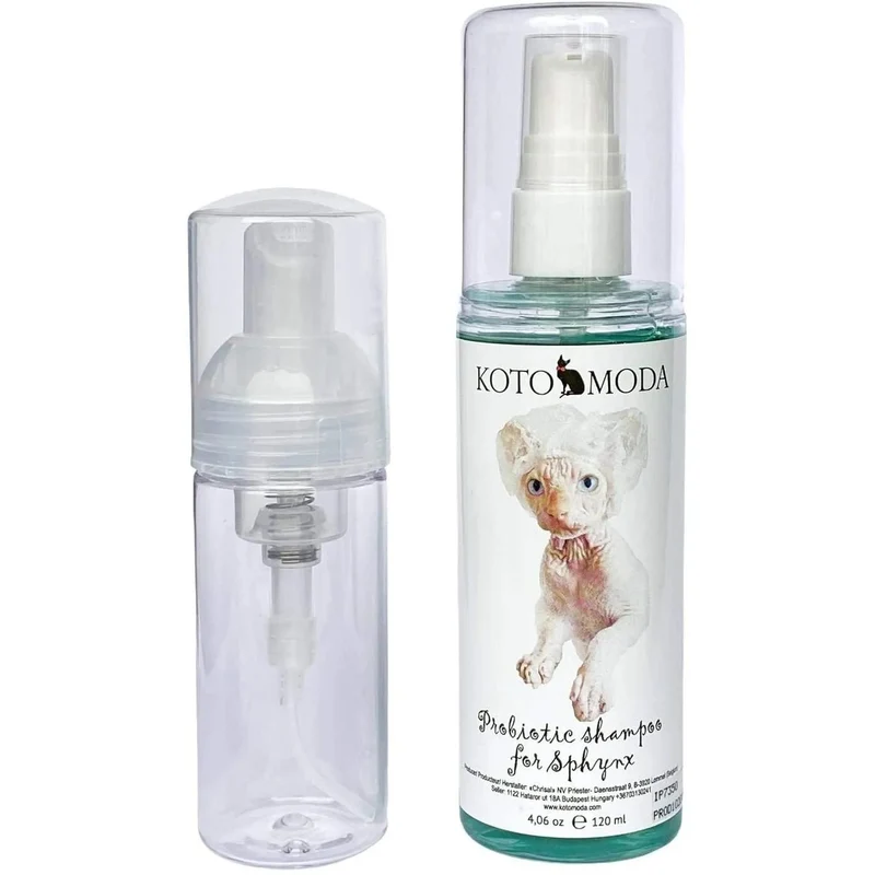 Champô Probiótico para Gatos Sphynx - 120 ml (com bomba de espuma)