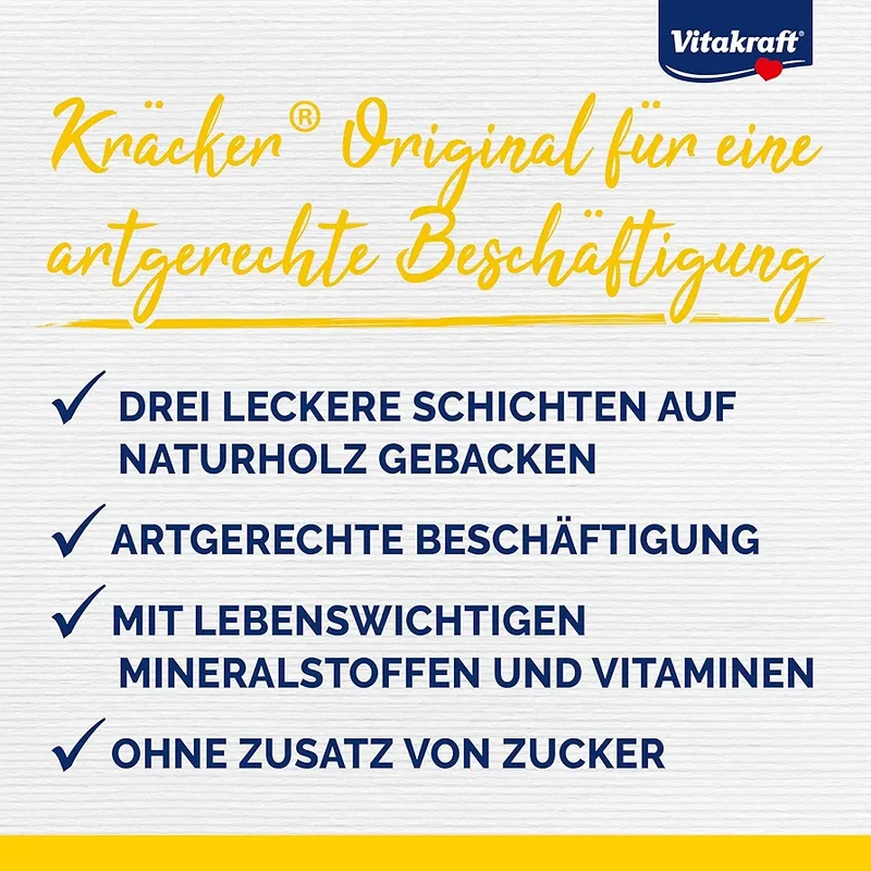 Vitakraft Kräcker® Nymphensittich mit Honig und Eukalyptus, 2 Stück
