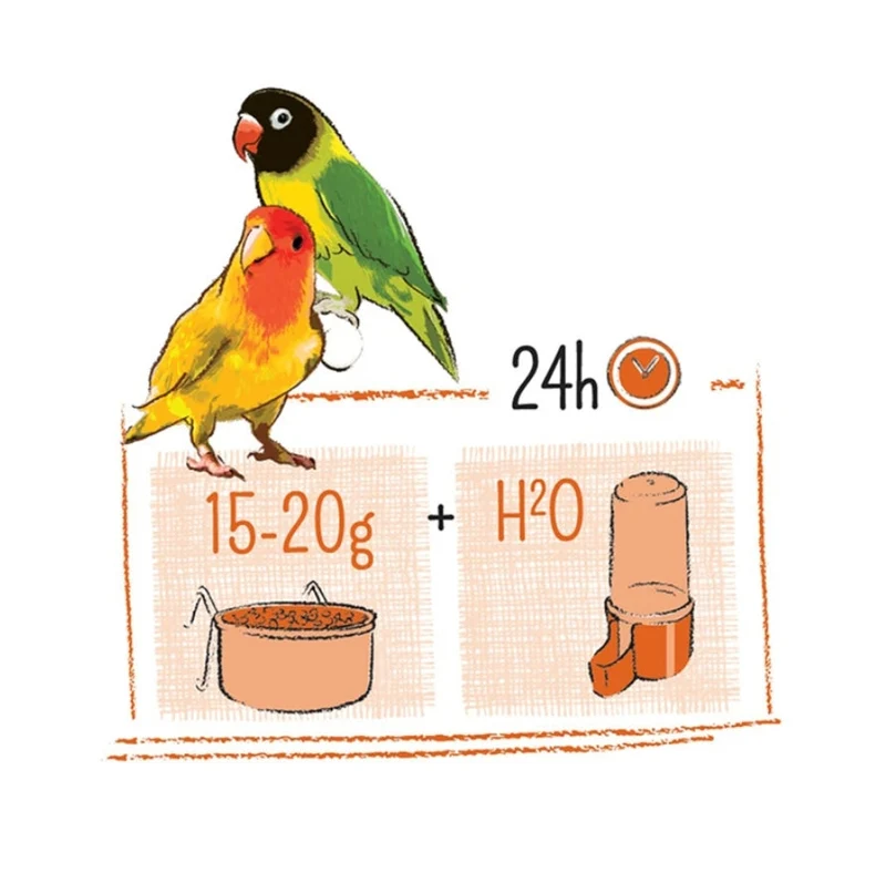 Reiner Lovebird 2kg - Witte Molen