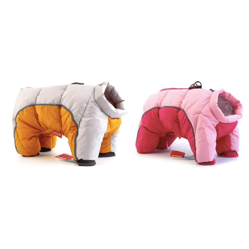 Fato / Casaco Completo Impermeável Quente e Acolchoado para Cães