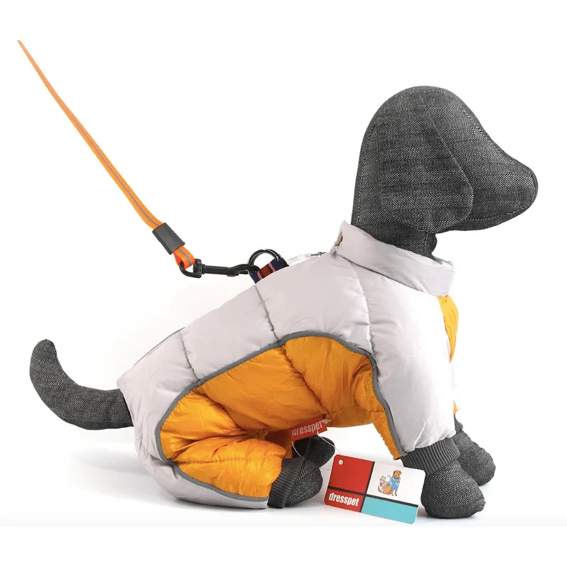Fato / Casaco Completo Impermeável Quente e Acolchoado para Cães