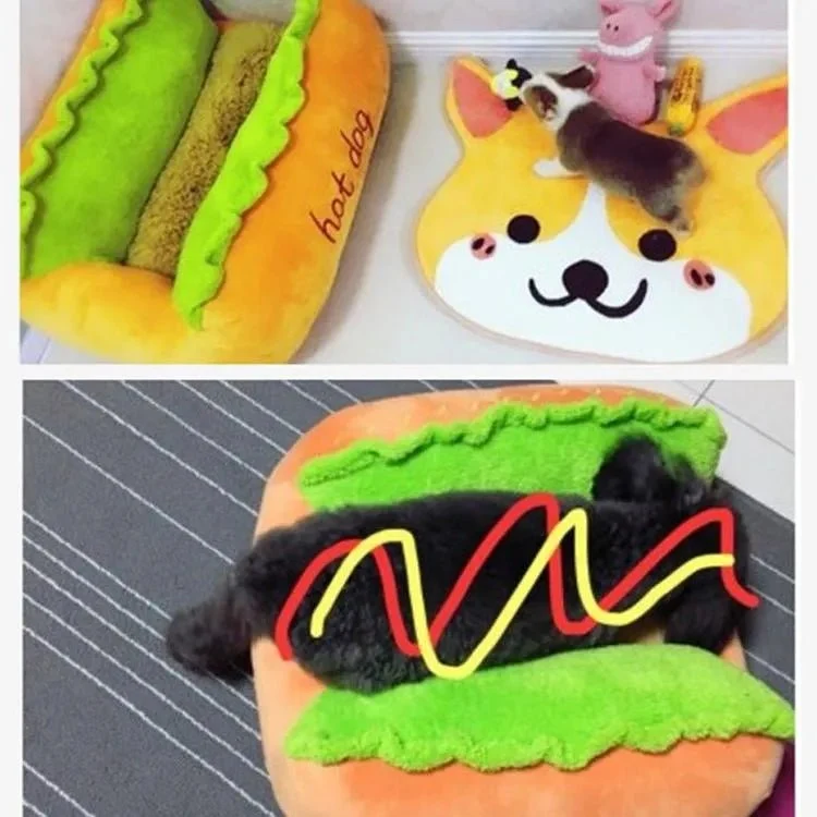 Cama Quentinha "Hot-Dog" / "Cachorro Quente" em dois tamanhos