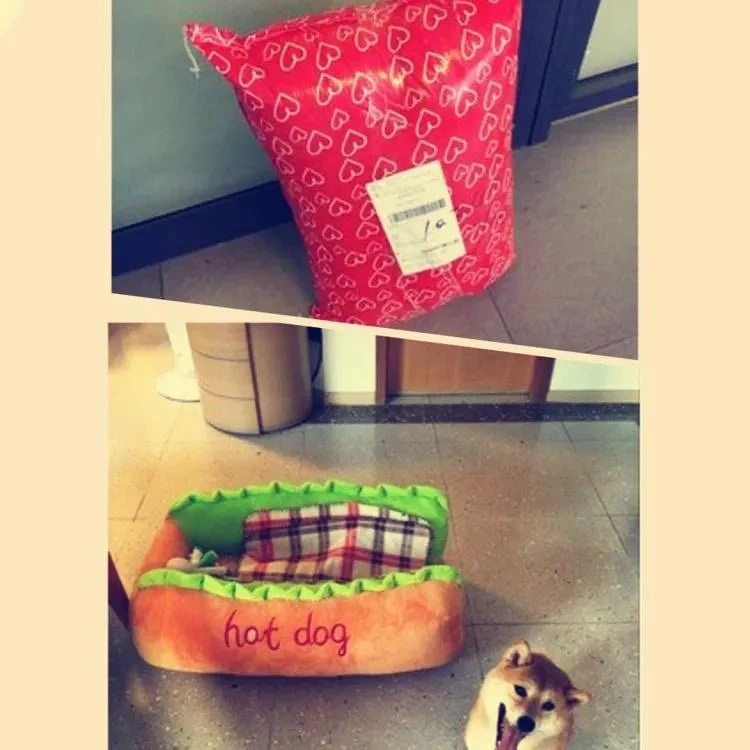 Cama Quentinha "Hot-Dog" / "Cachorro Quente" em dois tamanhos