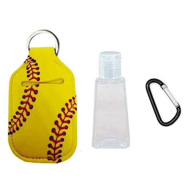 Porta-chaves com garrafinha de plástico de 30ml para Gel de Desinfeção de Mãos