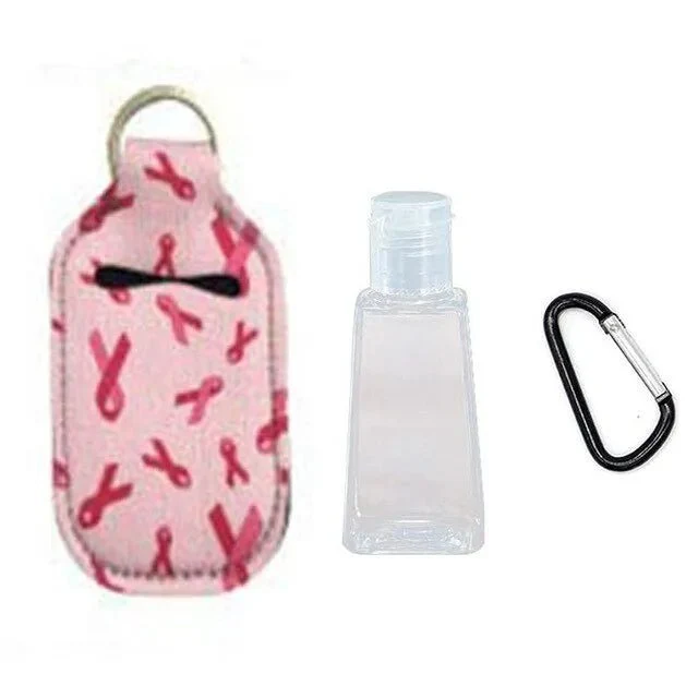 Porta-chaves com garrafinha de plástico de 30ml para Gel de Desinfeção de Mãos