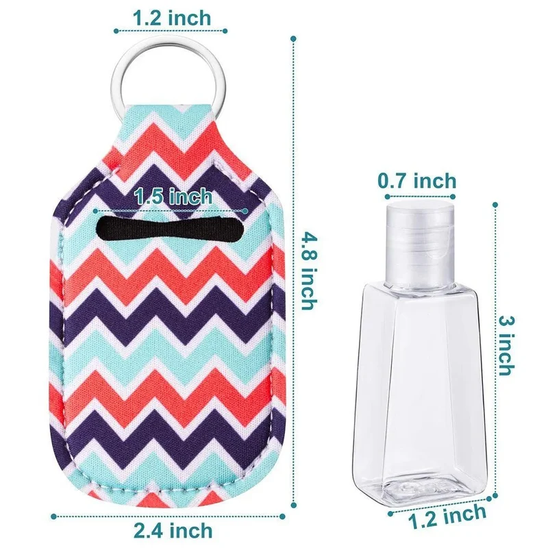 Porta-chaves com garrafinha de plástico de 30ml para Gel de Desinfeção de Mãos