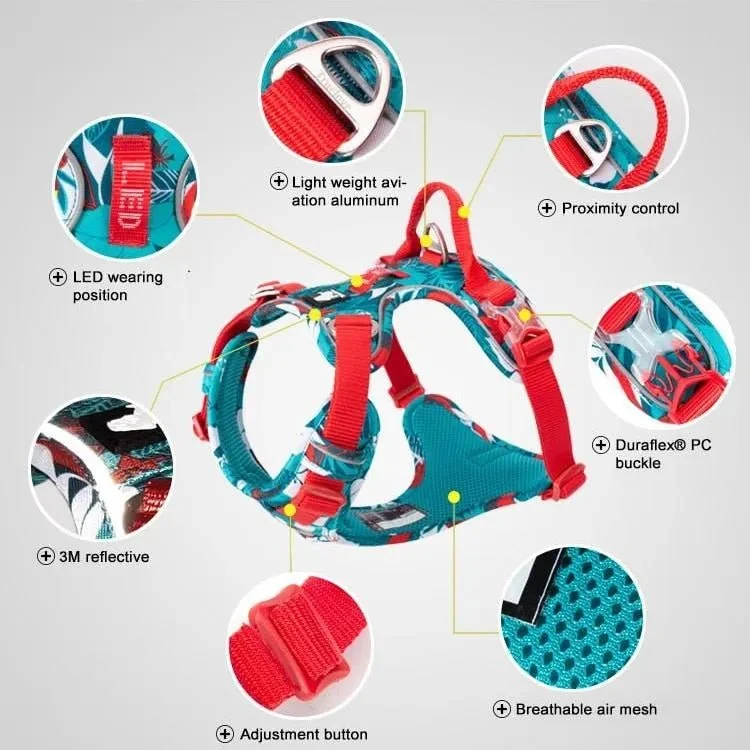 Peitoral Reflector em Nylon de alta segurança para cães