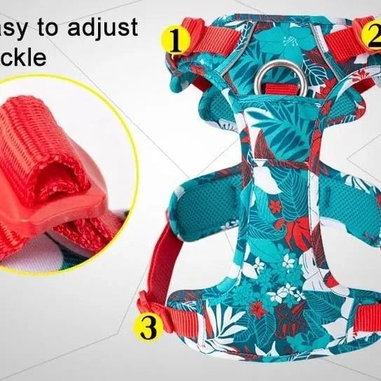 Peitoral Reflector em Nylon de alta segurança para cães