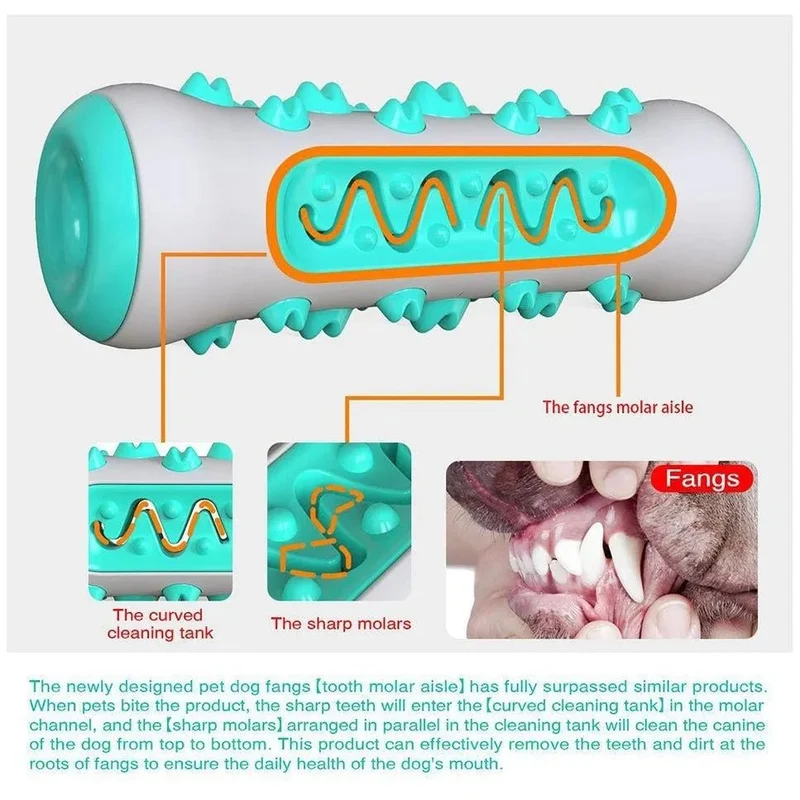 Brinquedo Limpador de Dentes em Borracha Extra-Soft e Resistente