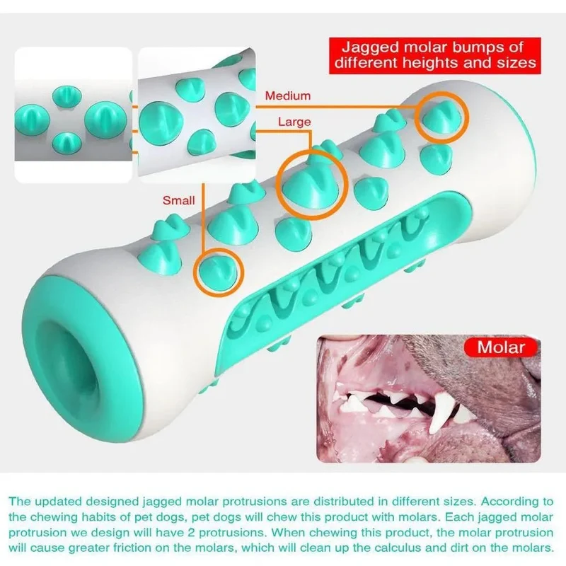 Brinquedo Limpador de Dentes em Borracha Extra-Soft e Resistente