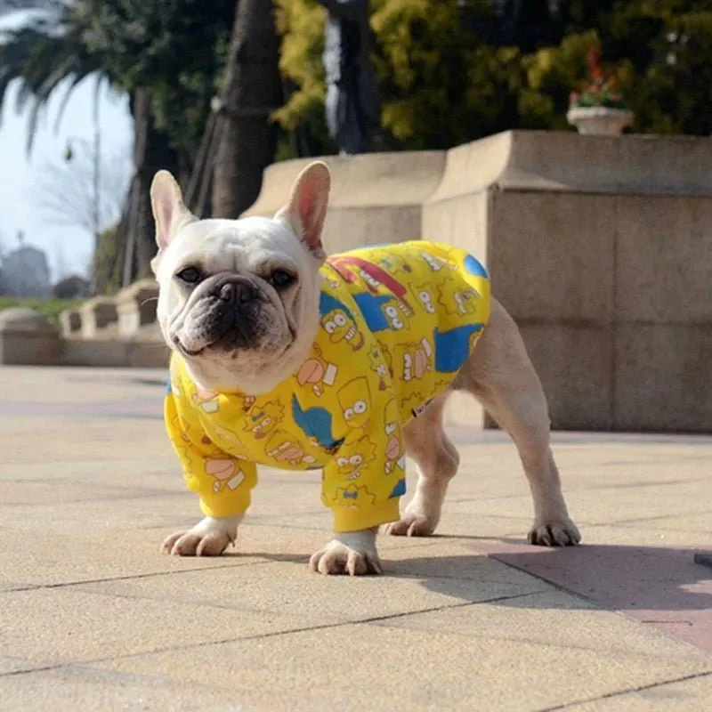 Blusão com Capuz para Cães (French Bulldog ou raças pequenas ou médias)
