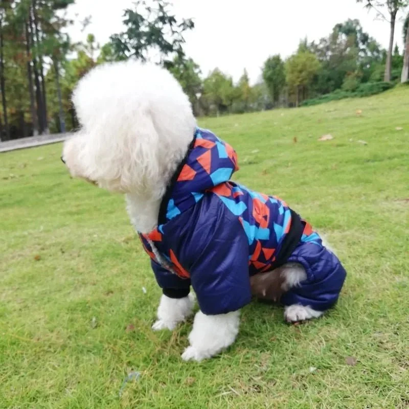 Casaco Impermeável Completo para Cães de Raças Pequenas