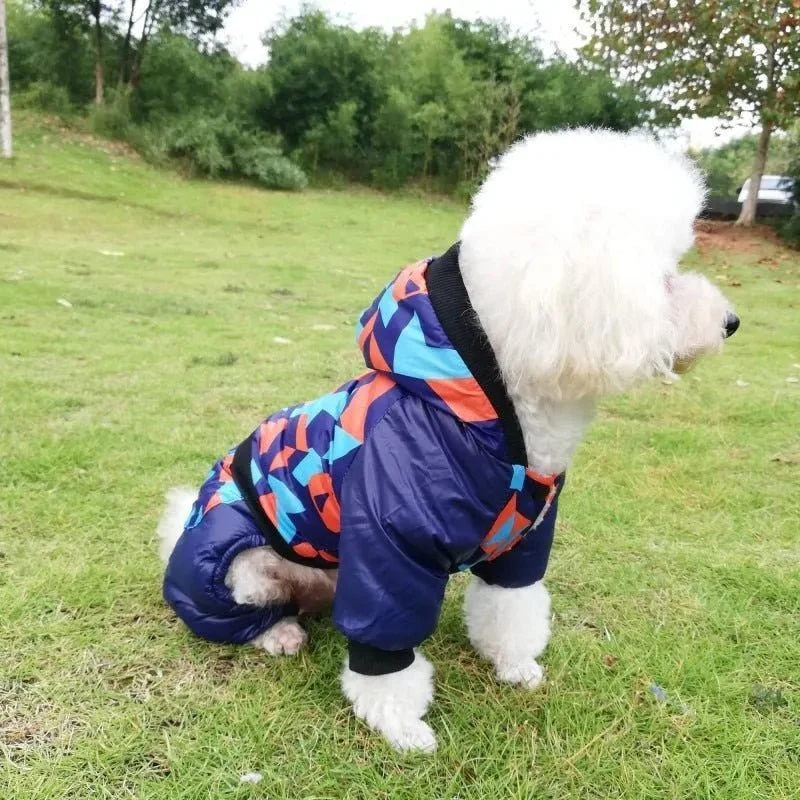 Casaco Impermeável Completo para Cães de Raças Pequenas