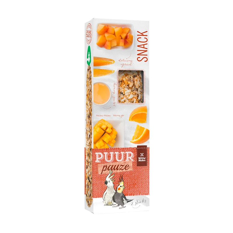 Pure Break Sticks gr Sittich Aprikose & Mango