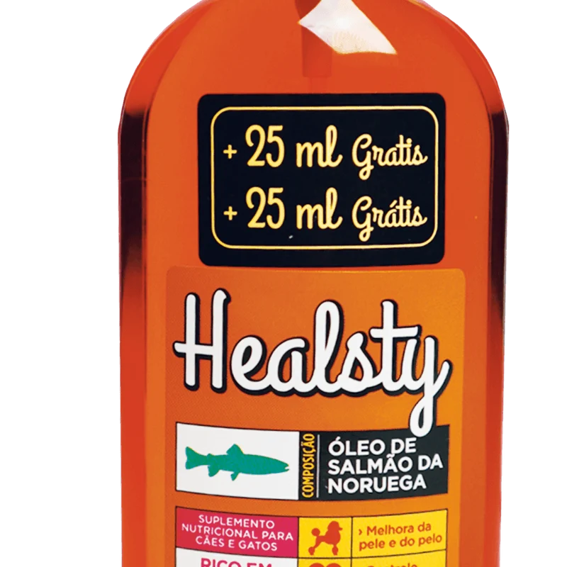 HEALSTY Pure Salmon Oil 225 ML (para cães ou gatos)
