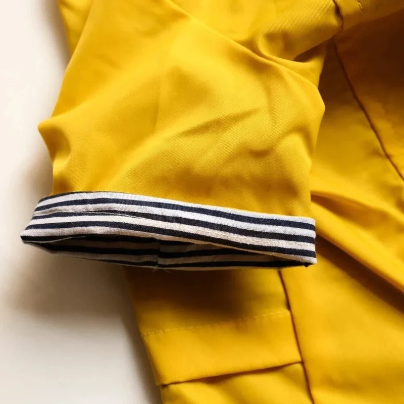 Casaco / Blusão / Gabardine Amarela Impermeável para Cães