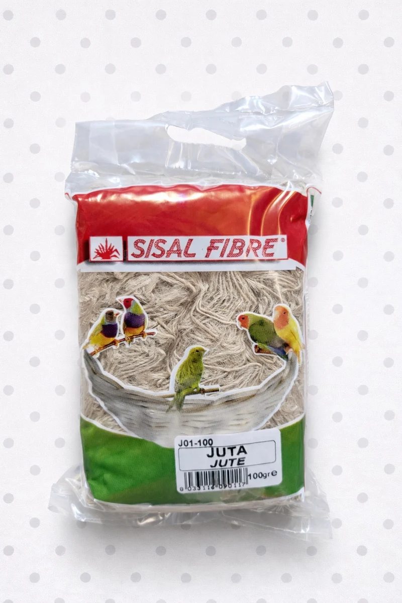 Jute braun 100 Gramm - Nistmaterial