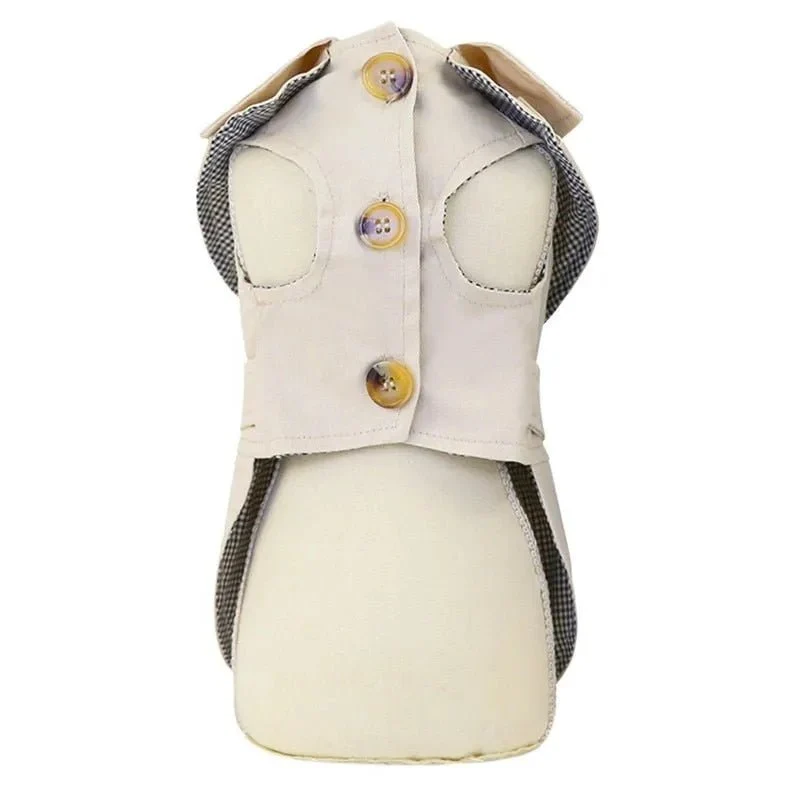 Gabardine / Casaco Impermeável para Cães de Raças Pequenas