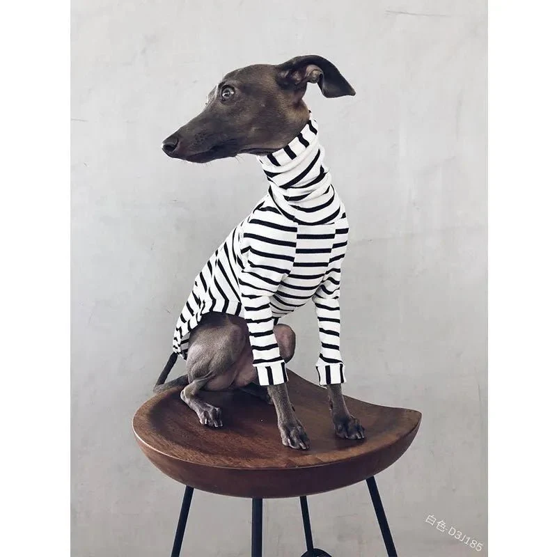 Pijama / Casaco Listado em Algodão, para Cães
