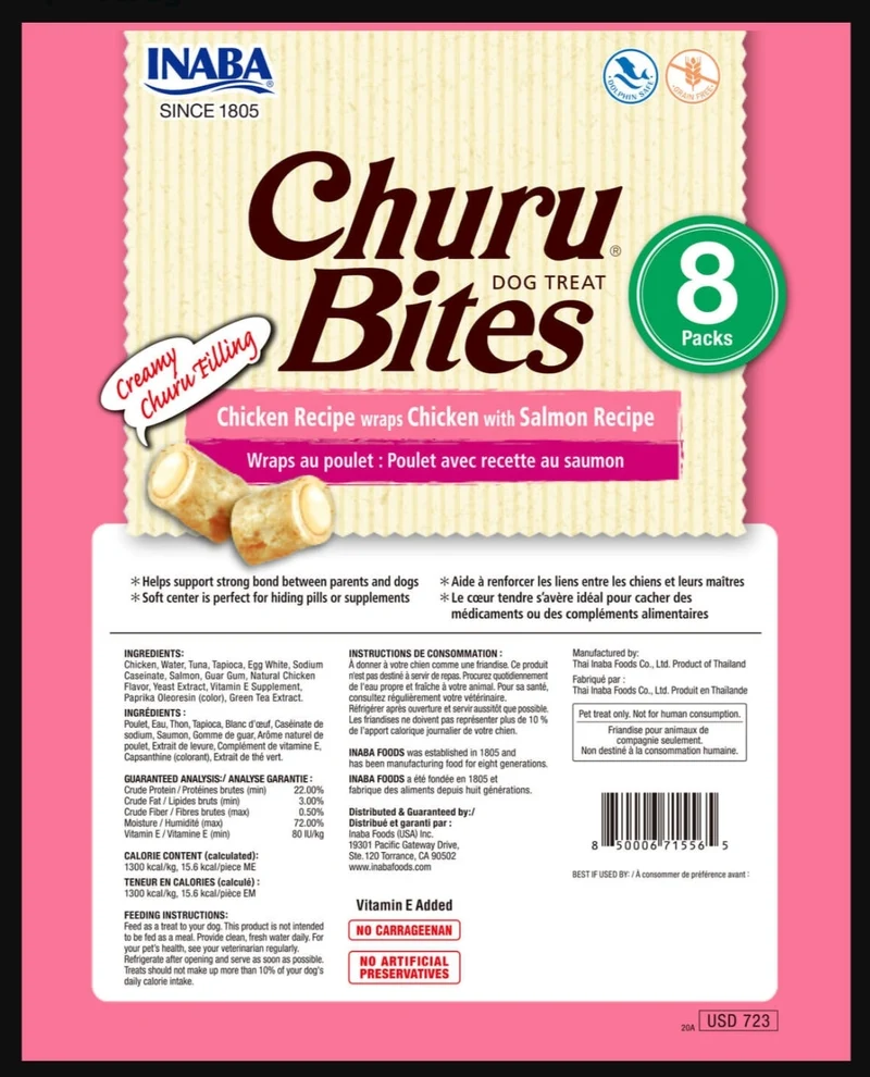 Churu Bites Dog Treat Lachs 1 Stück