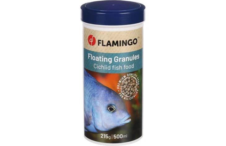 Pelletfutter für Buntbarsche 500 ml – Flamingo
