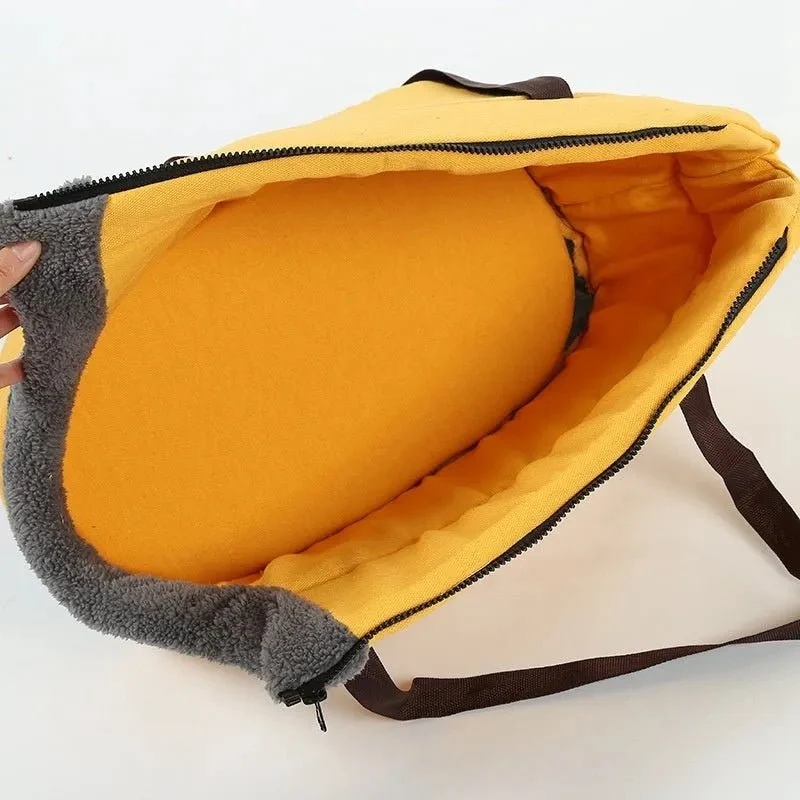 Transportadora de Inverno Quentinha e Lavável para Cães ou Gatos