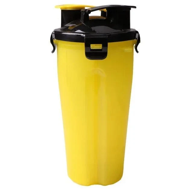 Garrafa Portátil Multifuncional para Água e Comida em Simultâneo (Bebedouro / Comedouro)