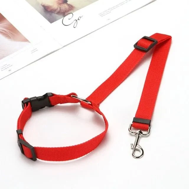 Cinto de Segurança Ajustável para Transporte de Cães no Carro (Trela)