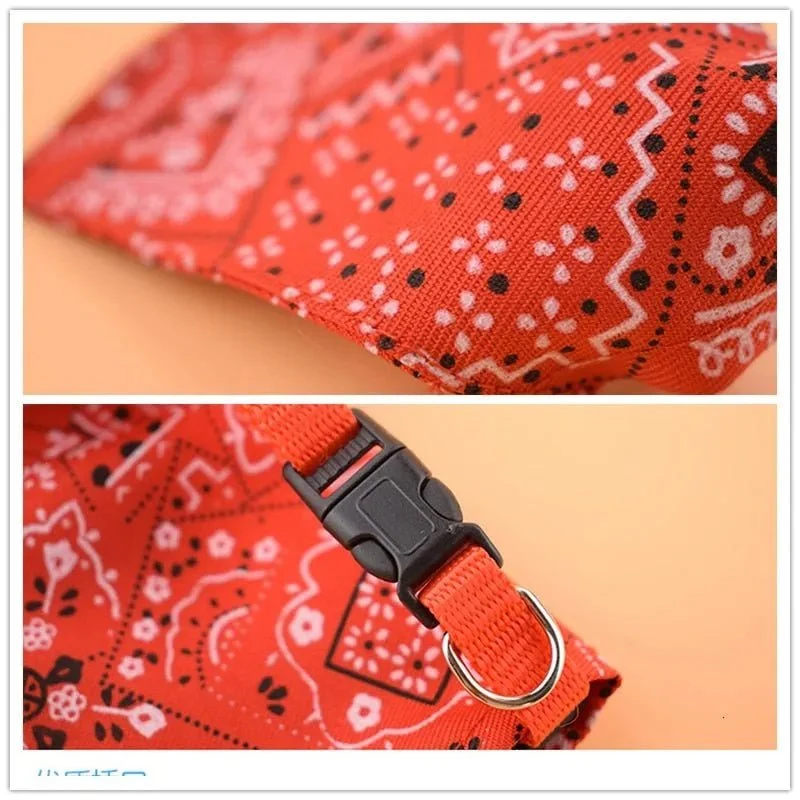 Bandana triangular ajustável para cães