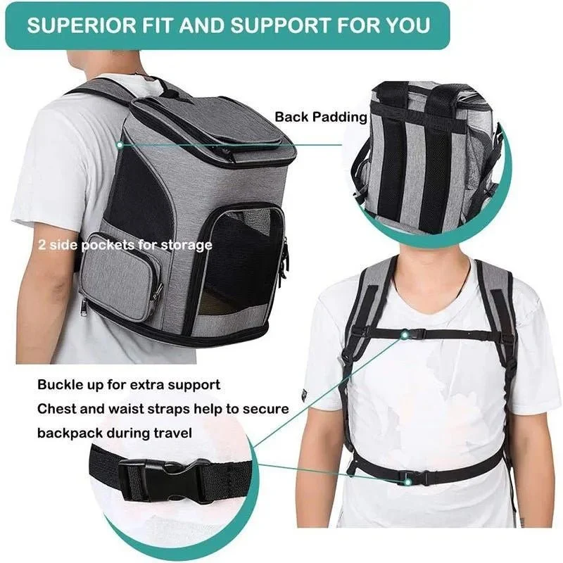 Mochila Transportadora para Cães Pequenos ou Gatos