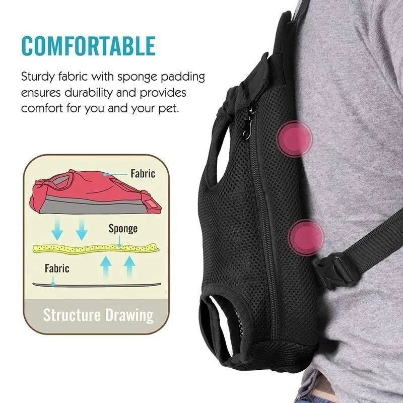 Transportadora Respirável tipo Mochila para Cães de raças pequenas e médias
