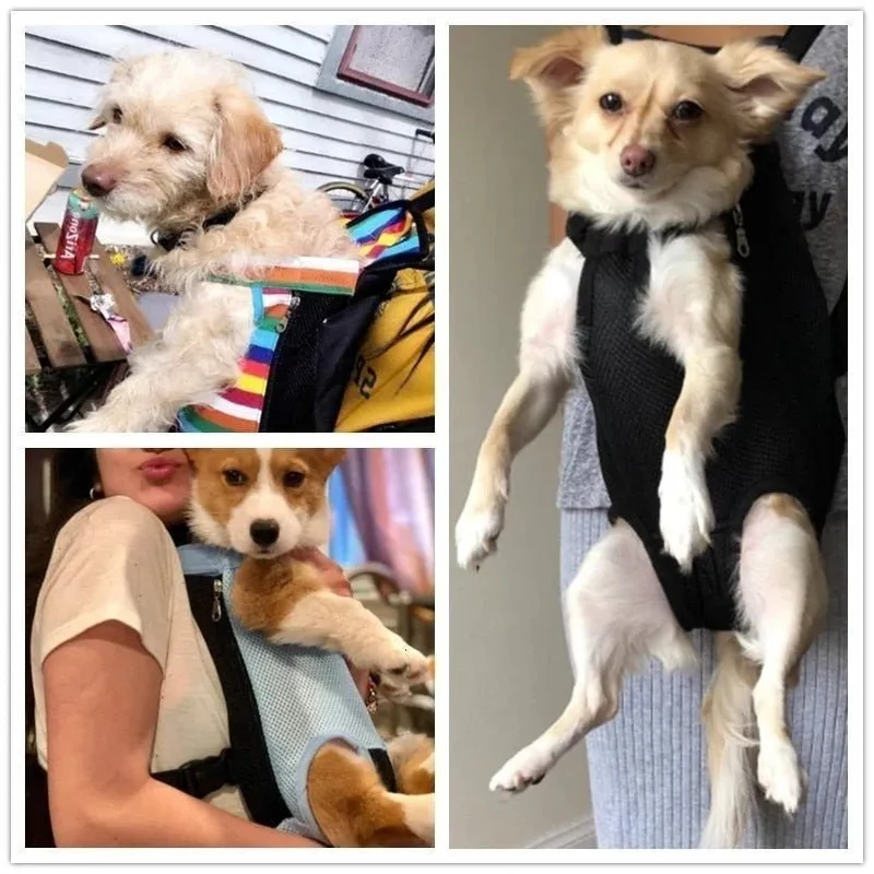 Transportadora Respirável tipo Mochila para Cães de raças pequenas e médias