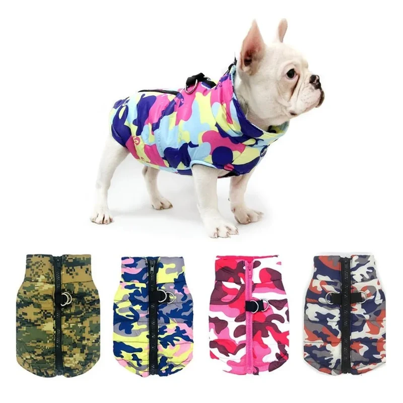 Casaco Camuflado Impermeável para Cães