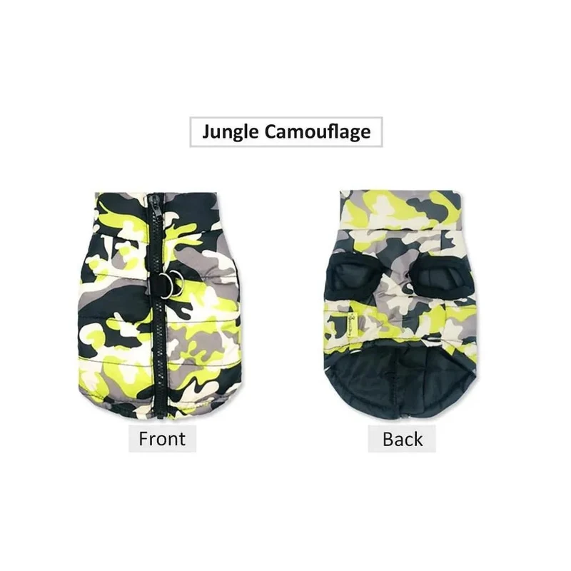 Casaco Camuflado Impermeável para Cães