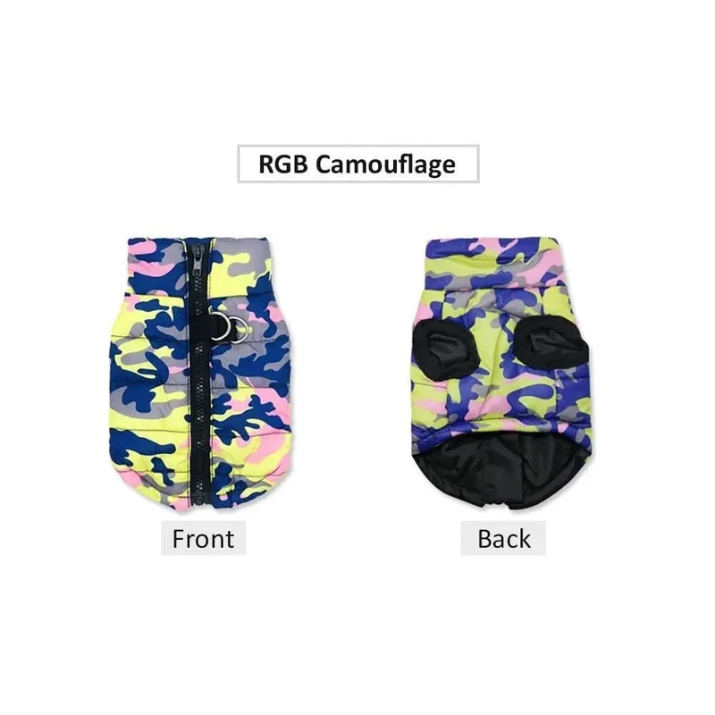 Casaco Camuflado Impermeável para Cães