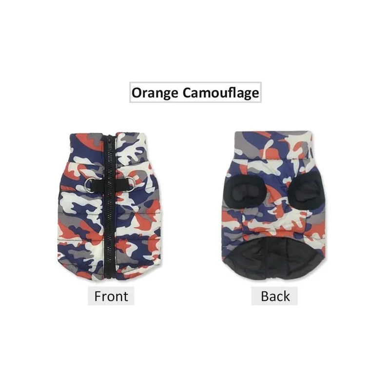 Casaco Camuflado Impermeável para Cães
