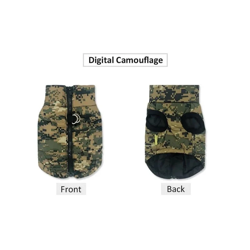 Casaco Camuflado Impermeável para Cães
