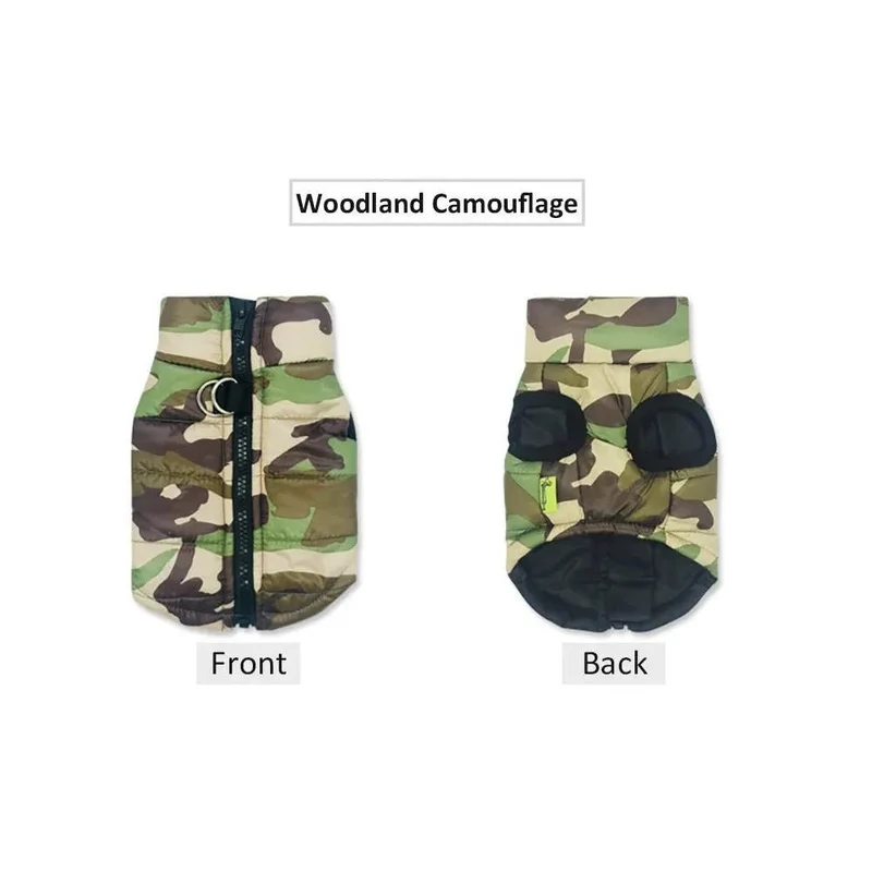 Casaco Camuflado Impermeável para Cães