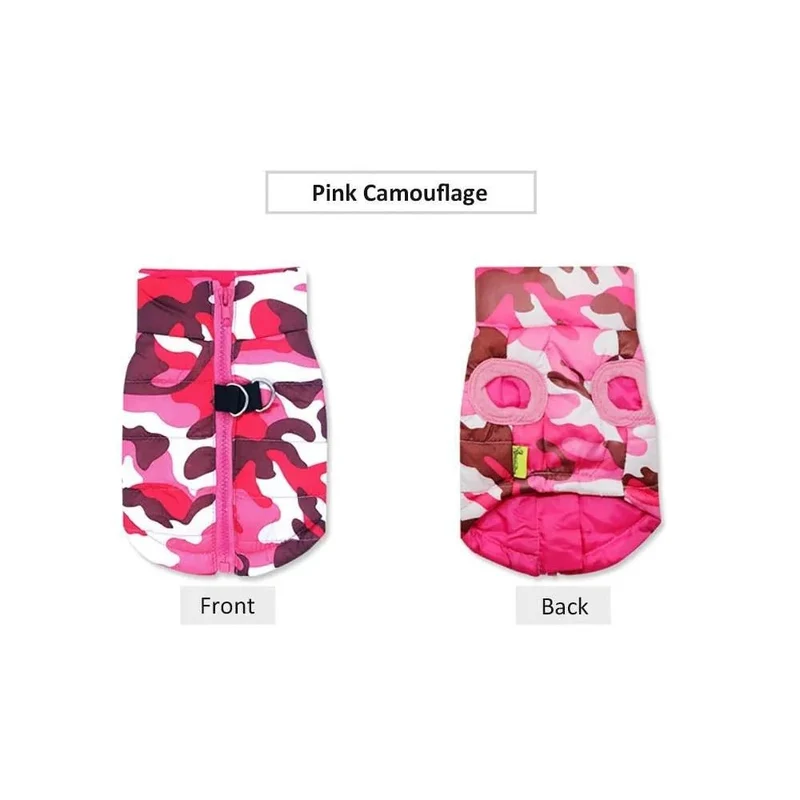 Casaco Camuflado Impermeável para Cães