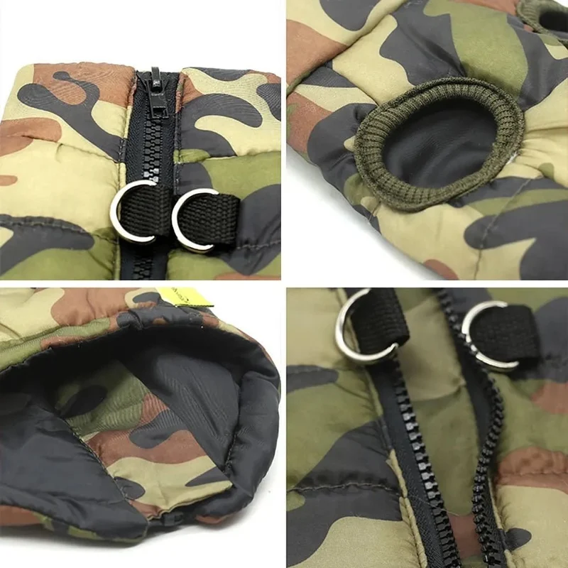 Casaco Camuflado Impermeável para Cães