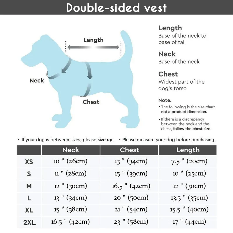 Casaco de Outono/Inverno, reversível e á prova de vento, para Cães