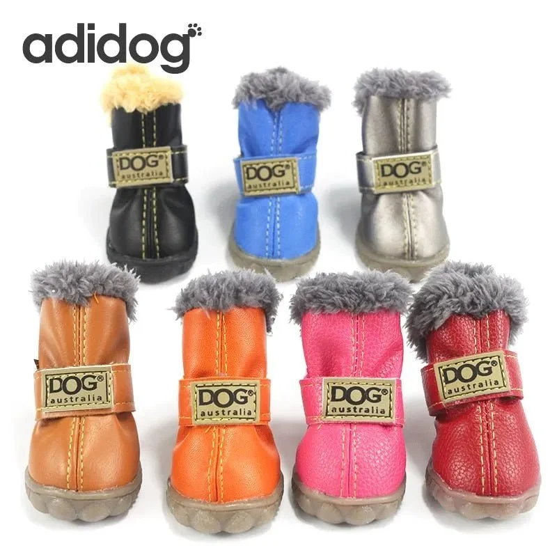 Botinhas de inverno impermeáveis para o seu cão (4 botas)