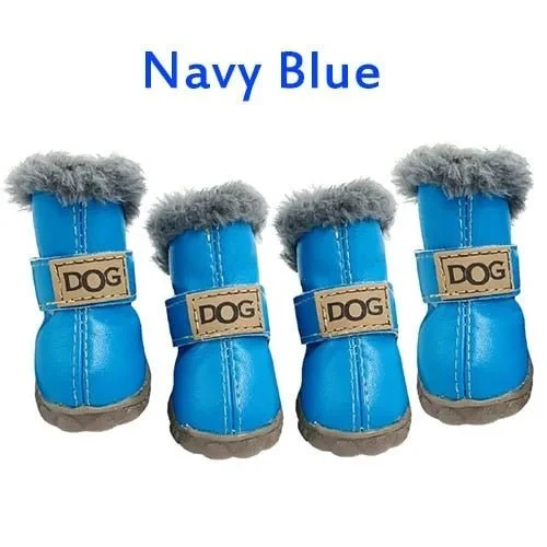 Botinhas de inverno impermeáveis para o seu cão (4 botas)