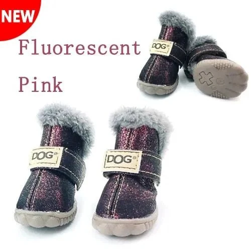 Botinhas de inverno impermeáveis para o seu cão (4 botas)