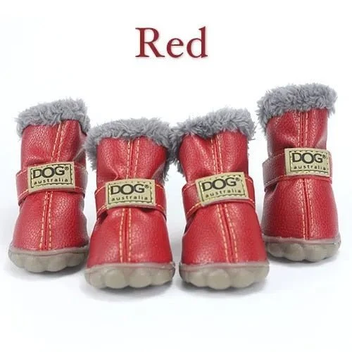 Botinhas de inverno impermeáveis para o seu cão (4 botas)